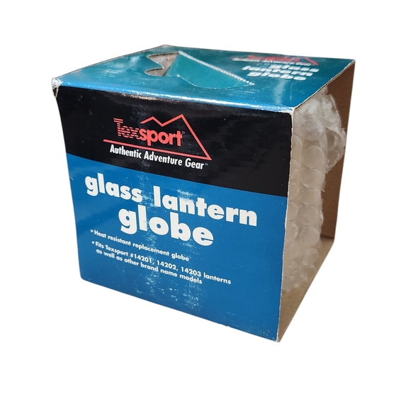 Texsport Propane Glass Lantern Globe 14208 14202 14203 Clear New in Package - Picture 1 of 5